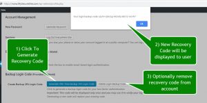 Shield Security: Login Recovery Codes User Profile Options